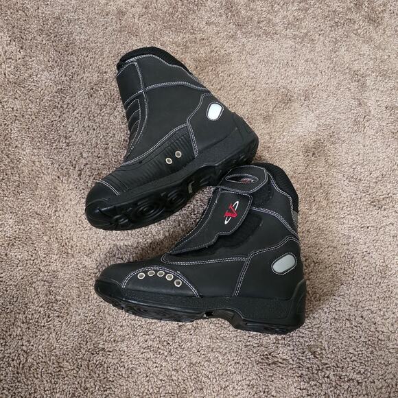 Vega Nitro Short Womens 6 Cruzing Steet Hwy Racing Motorcycle Biker Boots 7.5" - Picture 2 of 10